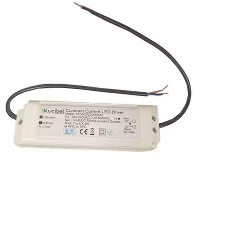 foto del prodotto driver led lucibel std002 3 34 v cc 700 ma 18 w max