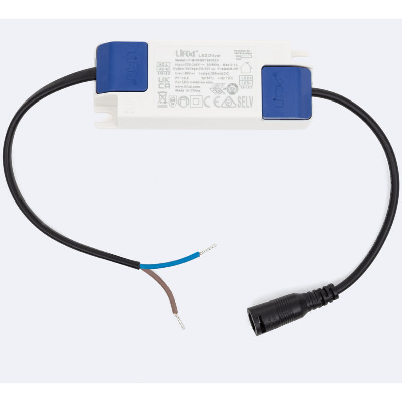 foto del prodotto driver no flicker 220 240v output 25 42v 200ma 8.4w lf gir009ys lifud 8.4 w