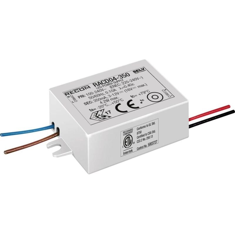 foto del prodotto driver per led 4.2 w 700 ma 3 - 6 v dc 1 pz. - recom