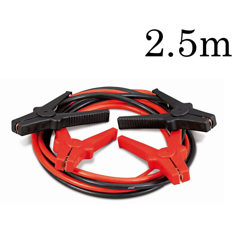 foto del prodotto driwei cavi avviamento batteria 2.5m 12v diametro pinze bipolari 4.5cm ca 03005