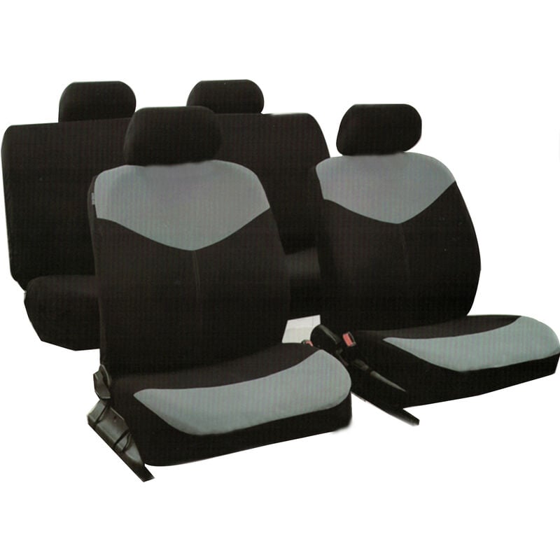 foto del prodotto driwei coprisedili auto universali nero anteriore posteriore protezione sedile ca 03716