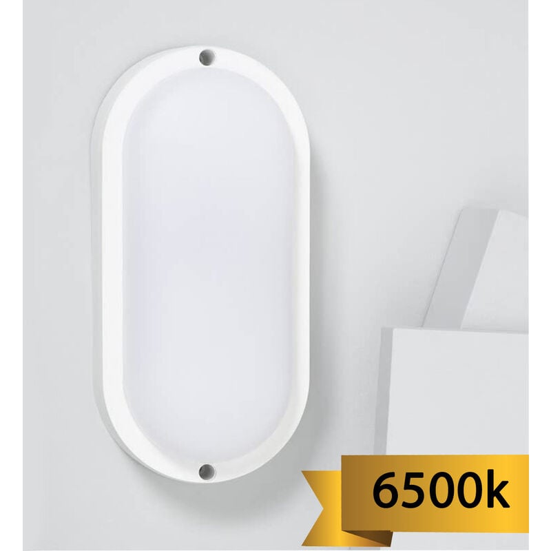 foto del prodotto driwei lampada led da parete 12w applique ovale luce fredda interno esterno fc103