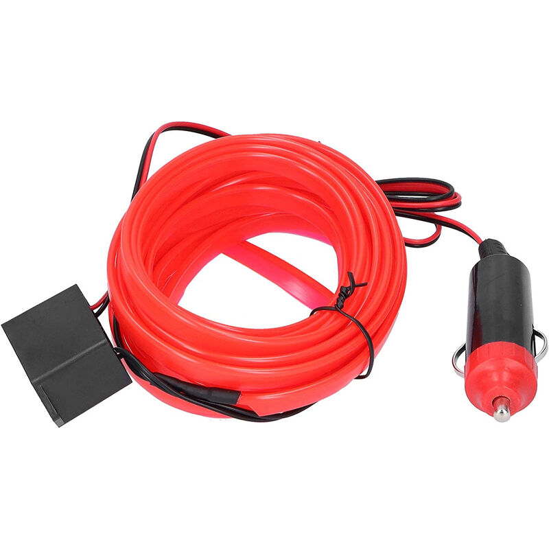 foto del prodotto driwei striscia led interni auto 5m rosso decorazione cruscotto 12v tagliabile 03039