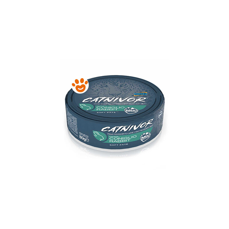 foto del prodotto drn catnivor coniglio catnivor coniglio lattina da 80 gr