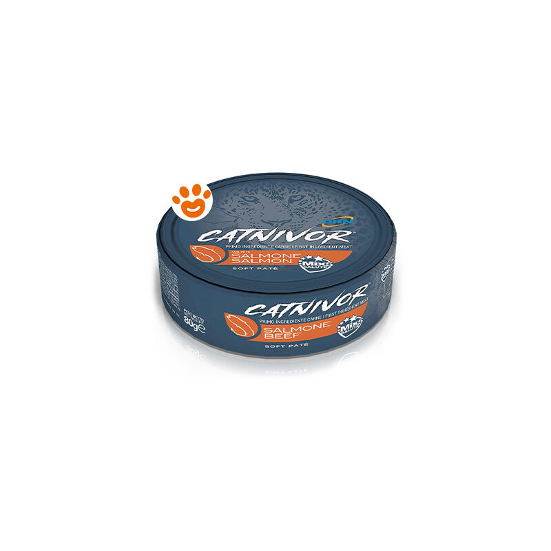 foto del prodotto drn catnivor salmone catnivor salmone lattina da 80 gr
