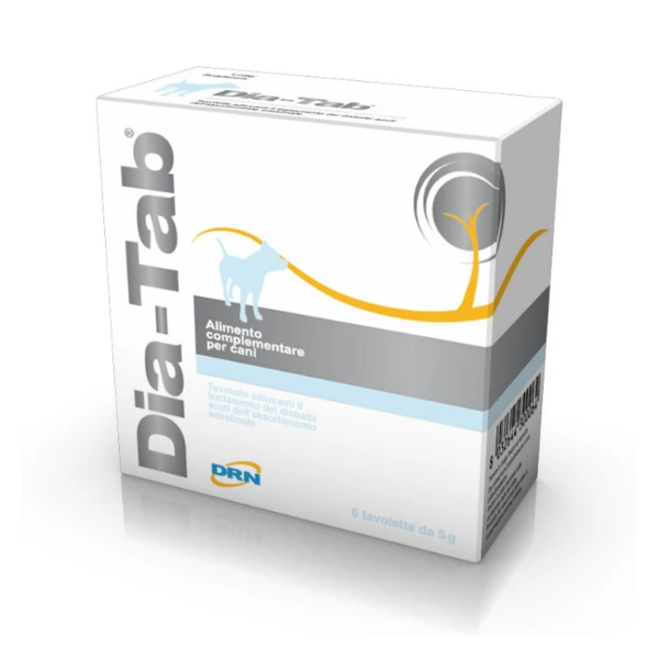 foto del prodotto drn dia tab alimento complementare cane - 1 confezione da 6 compresse - 1 ordine scegli tra bzr5 / bzr20 + 200 pt fedeltà - integratori per cani