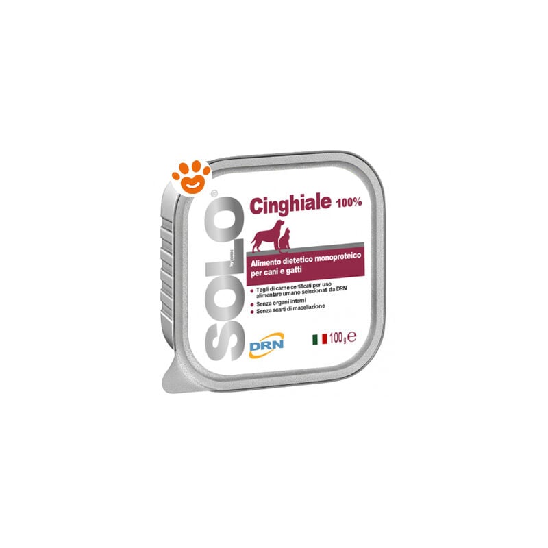 foto del prodotto drn dog cat solo cinghiale dog cat solo cinghiale vaschetta da 100 gr