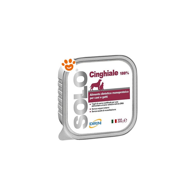 foto del prodotto drn dog cat solo cinghiale dog cat solo cinghiale vaschetta da 300 gr