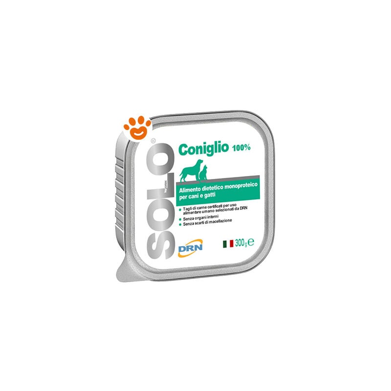 foto del prodotto drn dog cat solo coniglio dog cat solo coniglio vaschetta da 300 gr