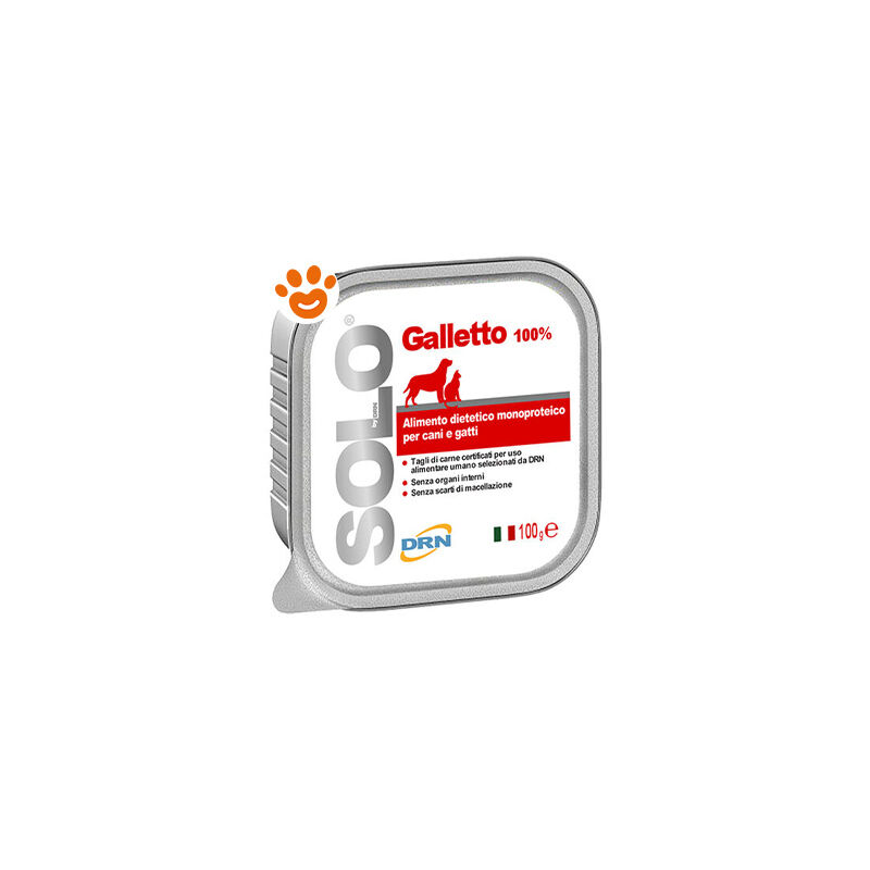 foto del prodotto drn dog cat solo galletto dog cat solo galletto vaschetta da 300 gr