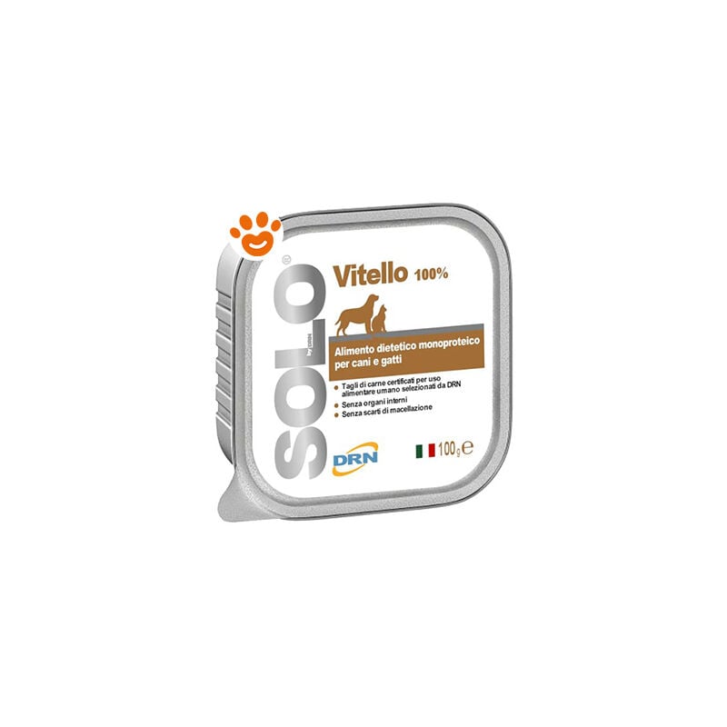 foto del prodotto drn dog cat solo vitello dog cat solo vitello vaschetta da 100 gr