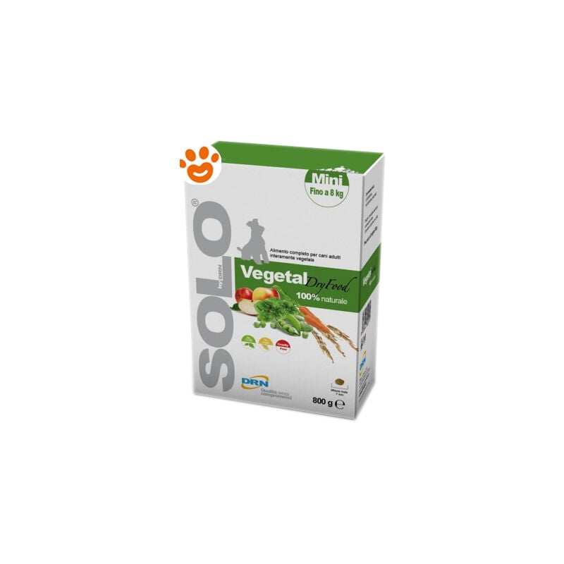 foto del prodotto drn dog solo vegetal adult mini dog solo vegetal adult mini sacco da 800 gr