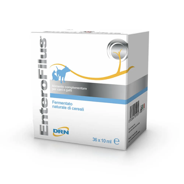 foto del prodotto drn enterofilus fiale - 36 fiale da 10 ml - 1 ordine scegli lo sconto bzr5 bzr20 200 punti fedeltà - integratori per cani