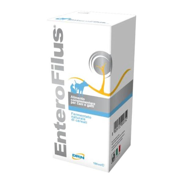 foto del prodotto drn enterofilus flacone 1 flacone da 100 ml 1 ordine scegli lo sconto bzr5 bzr20 200 punti fedelt integratori per cani