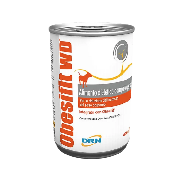 foto del prodotto drn obesifit wd dog cibo umido - 400 gr - confezione da 12 pezzi - dieta veterinaria per cani - 1 ordine scegli lo sconto bzr5 bzr20 200 punti fedeltà