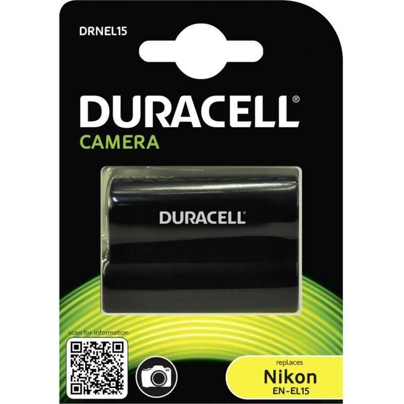 foto del prodotto drnel15 batteria li ion 1400 mah per nikon d600, d610, d7000, d7100, d7200, d750, d7500, d800, d800e, d810, d810a 1 v1 duracell