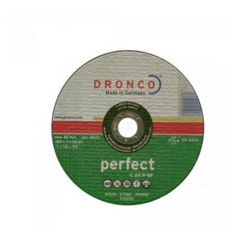 foto del prodotto dronco c 24 r bf perfect disco abrasivo per pietra pierre 115 x 3,0 x 22,2 mm