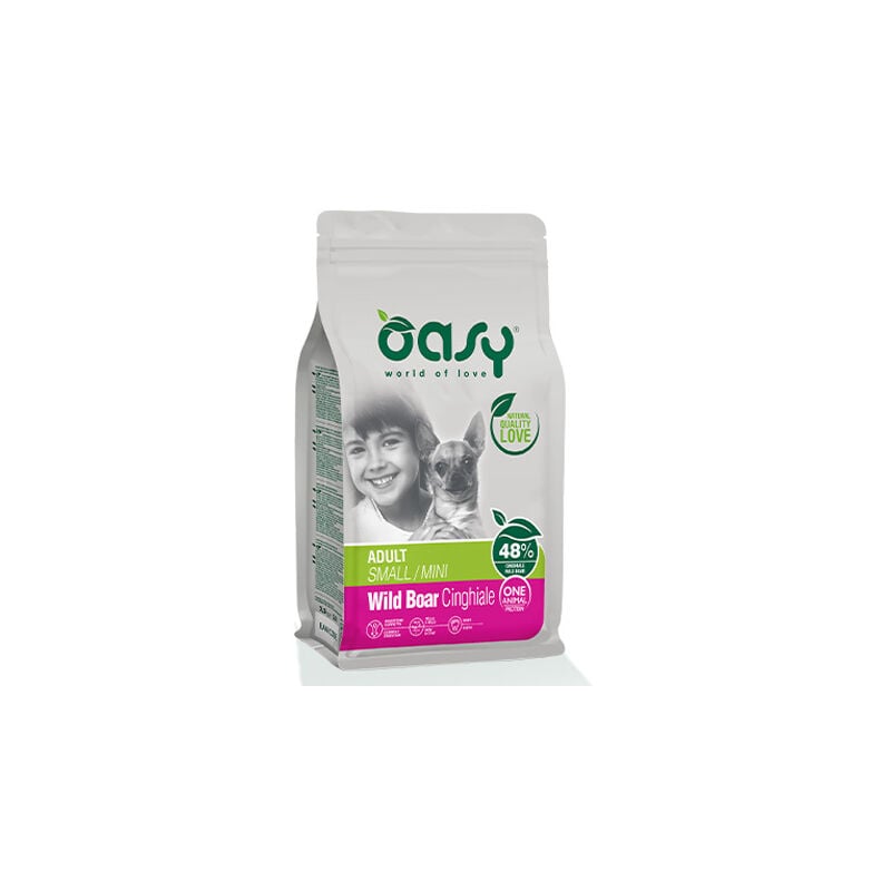 foto del prodotto dry dog oap adult small mini cinghiale 800gr oasy