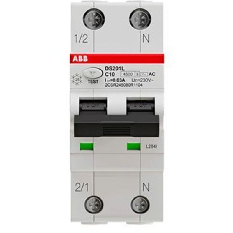 foto del prodotto ds201 l h interruttore differenziale magnetotermico 4,5ka 1p n ds201lhc16ac30 - abb