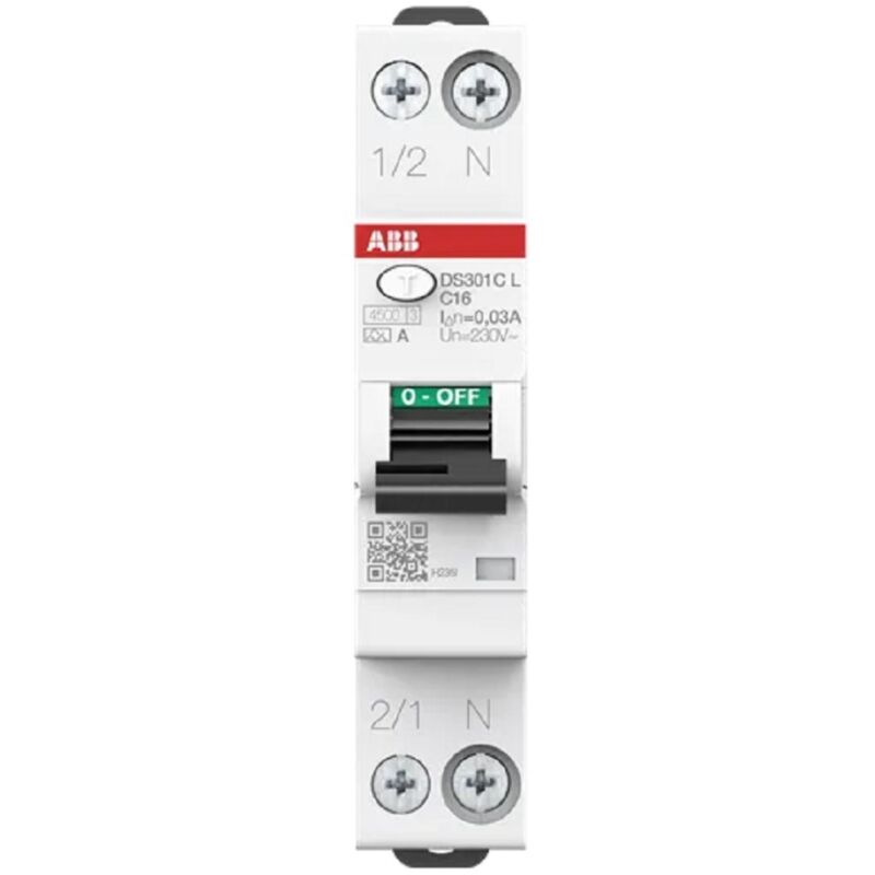 foto del prodotto ds301c l c20 a30 magnetotermico differenziale 1 modulo ds301clc20a30 abb
