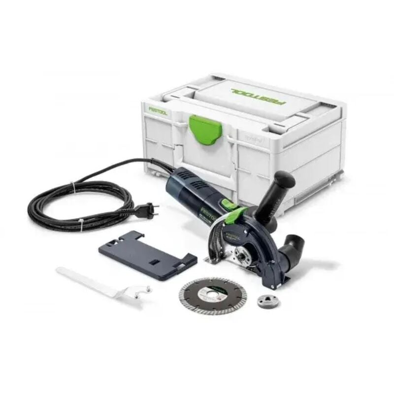 foto del prodotto dsc ag 125 fh plus smerigliatrice 1400 w con disco diamantato 125 mm festool