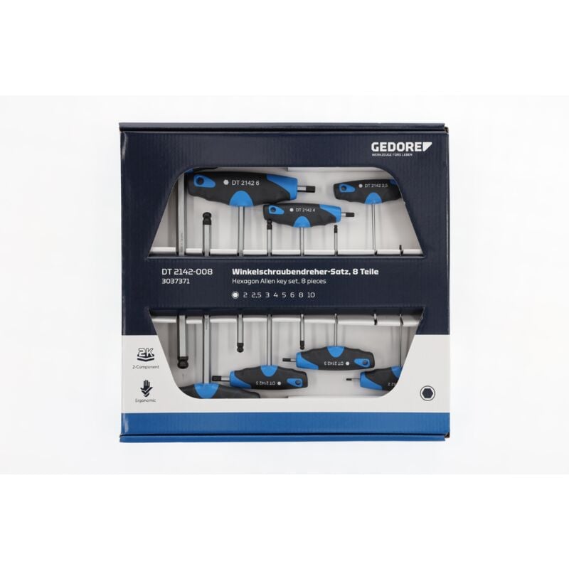 foto del prodotto dt 2142-008 set di cacciaviti angolari 8 pezzi
