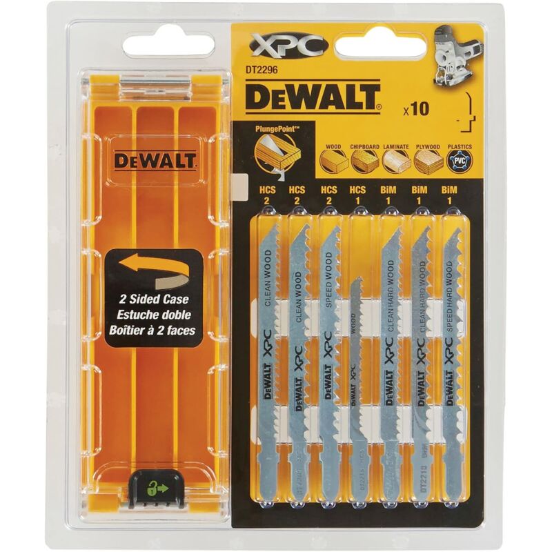 foto del prodotto dt2296 qz lame seghetto alternativo xpc 7xhcs 3xbim 10pz legno dewalt