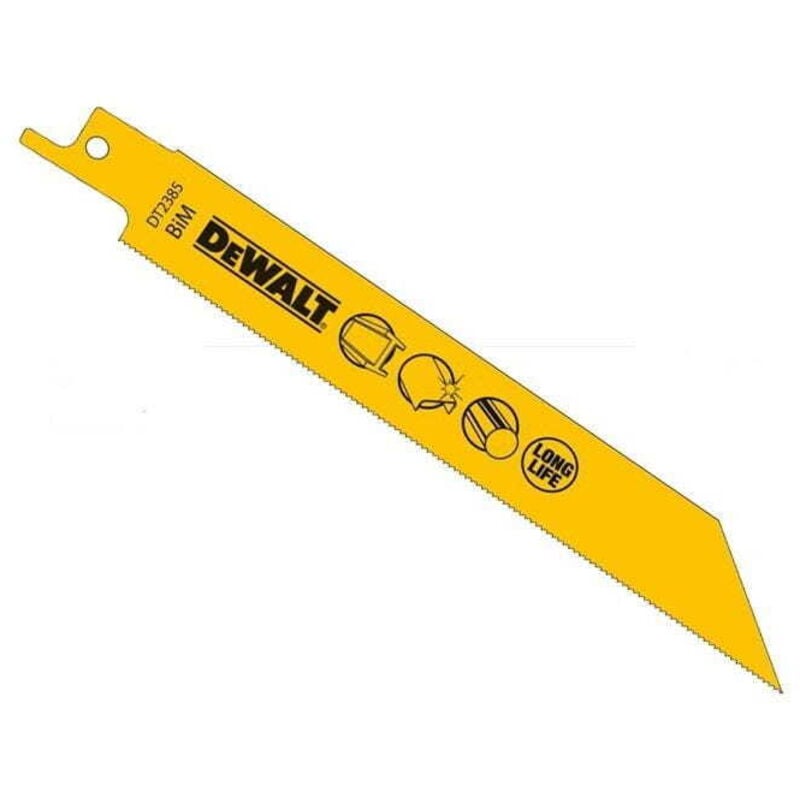 foto del prodotto dt2385 qz lama sega diritta bim 152 mm 24 tpi metallo 5 pezzi dewalt