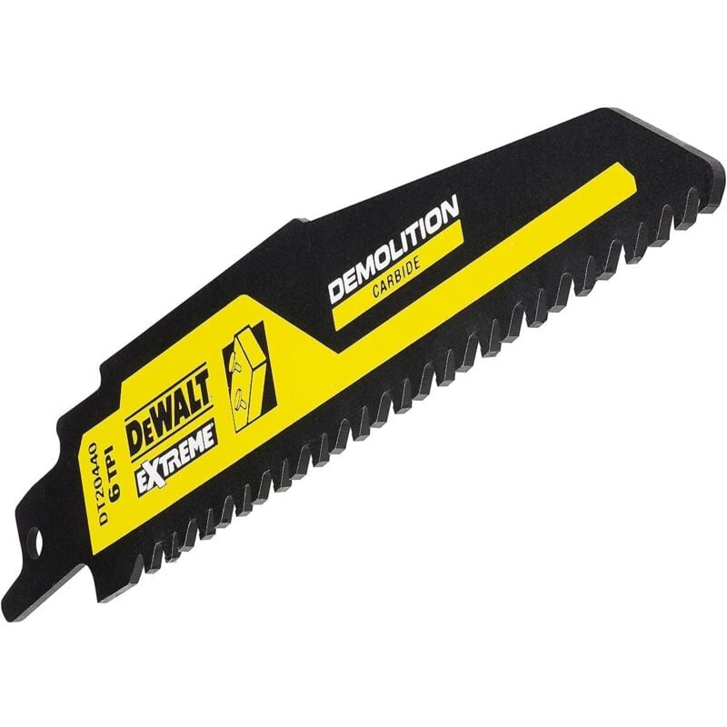 foto del prodotto dt2420 qz lama seghetto alternativo bim 152mm 6tpi legno chiodato dewalt