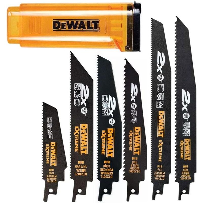 foto del prodotto dt2440l qz set 6 lame sega diritta 100 152 228 mm dewalt