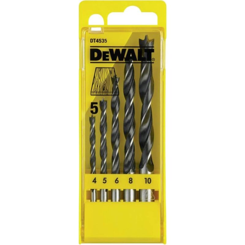 foto del prodotto dt4535 qz punte scatoletta plastica 5 pezzi dewalt