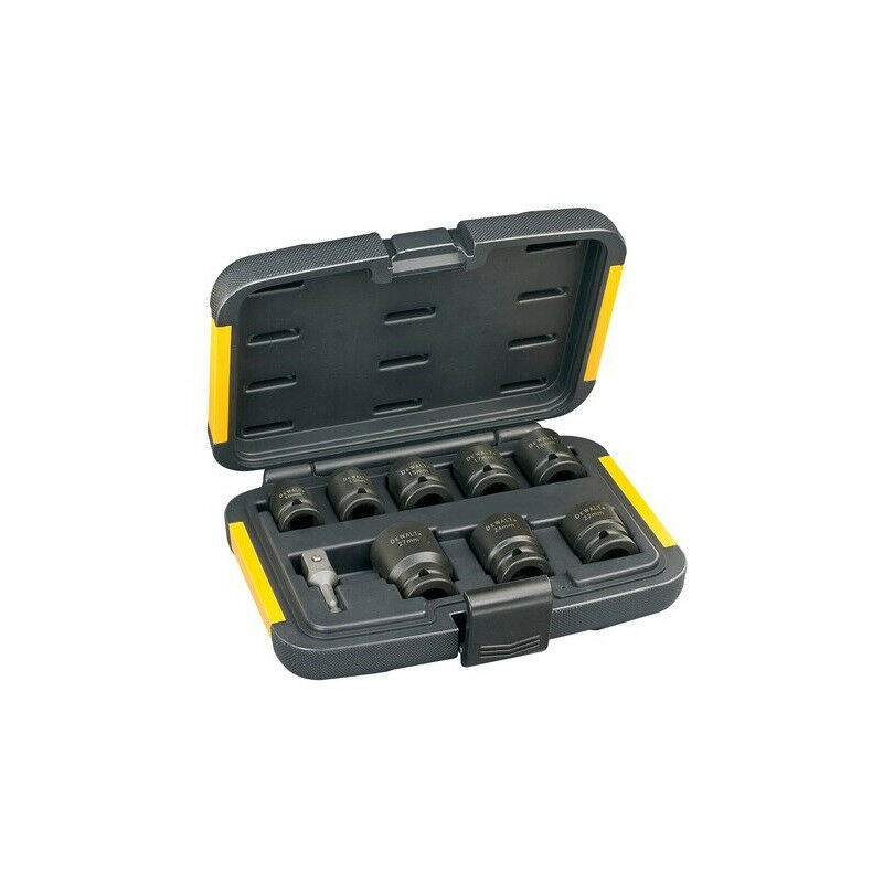 foto del prodotto dt7507 qz set bussole extreme avvitatore a impulsi 9 pezzi dewalt