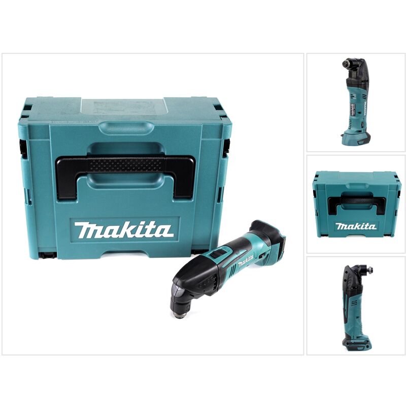 foto del prodotto dtm 50 zj 18v utensile multifunzione a batteria in valigetta makpac senza batteria, senza caricabatterie makita