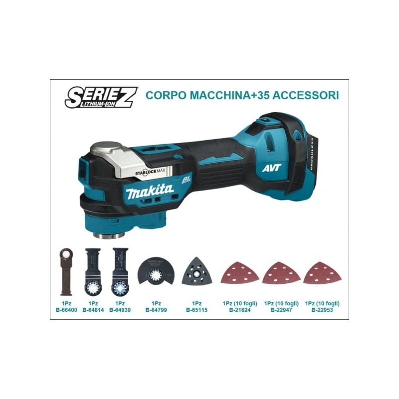 foto del prodotto dtm52zjx1 utensile multifunzione 18v senza batteria makita