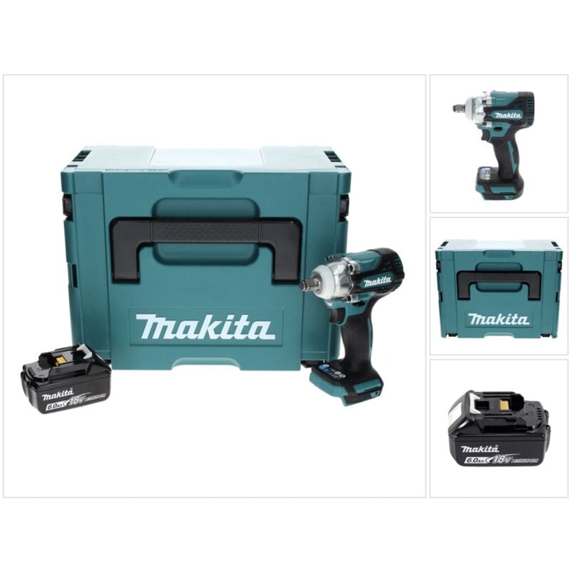 foto del prodotto dtw 300 g1j avvitatore ad impulsi a batteria 18v 330nm 1 2 brushless 1x batteria 6,0 ah valigetta makpac senza caricabatterie makita