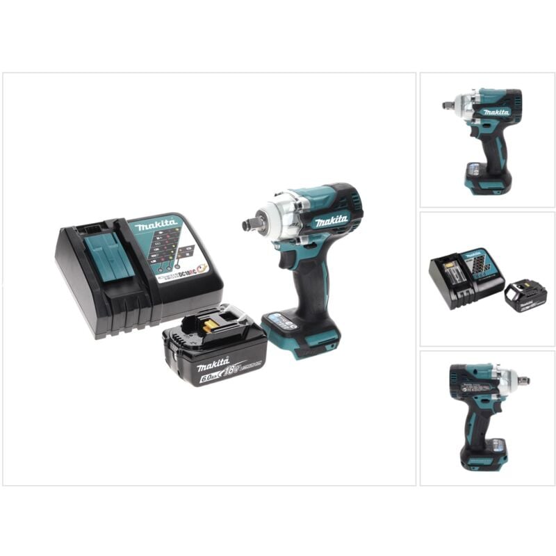 foto del prodotto dtw 300 rg1 avvitatore ad impulsi a batteria 18v 330nm 1 2 brushless 1x batteria 6,0 ah caricabatterie makita