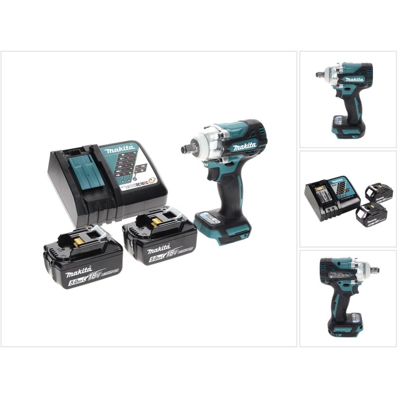 foto del prodotto dtw 300 rt avvitatore ad impulsi a batteria 18v 330nm 2x batterie 5,0 ah caricabatterie makita