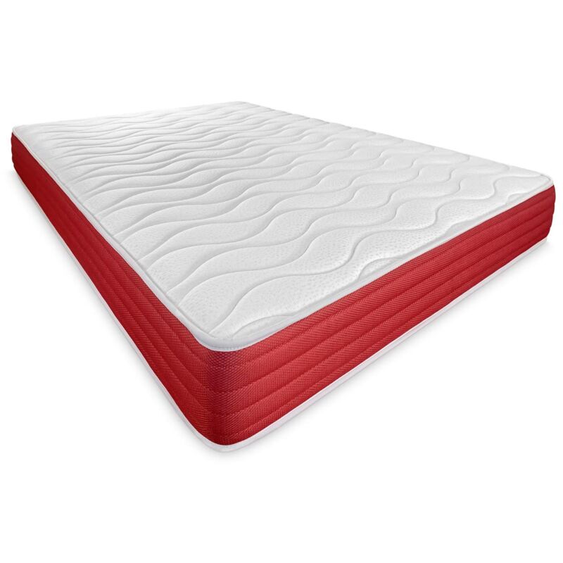 foto del prodotto du rmete online materasso viscoelastico lite reversibile solido e confortevole molto traspirante lato inverno estate, bianco, 140 x 190 cm