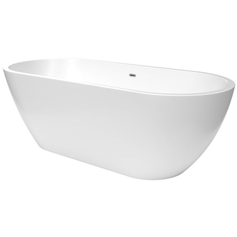 foto del prodotto dua vasca da bagno indipendente 170 x 75 cm in acrilico sifone, bianco satdua1700 swiss aqua technologies