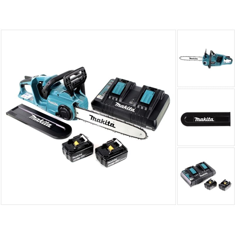 foto del prodotto duc 353 pm2 motosega a batteria 36v 2x18v brushless 35 cm 2x batteria 4,0 ah doppio caricabatterie makita