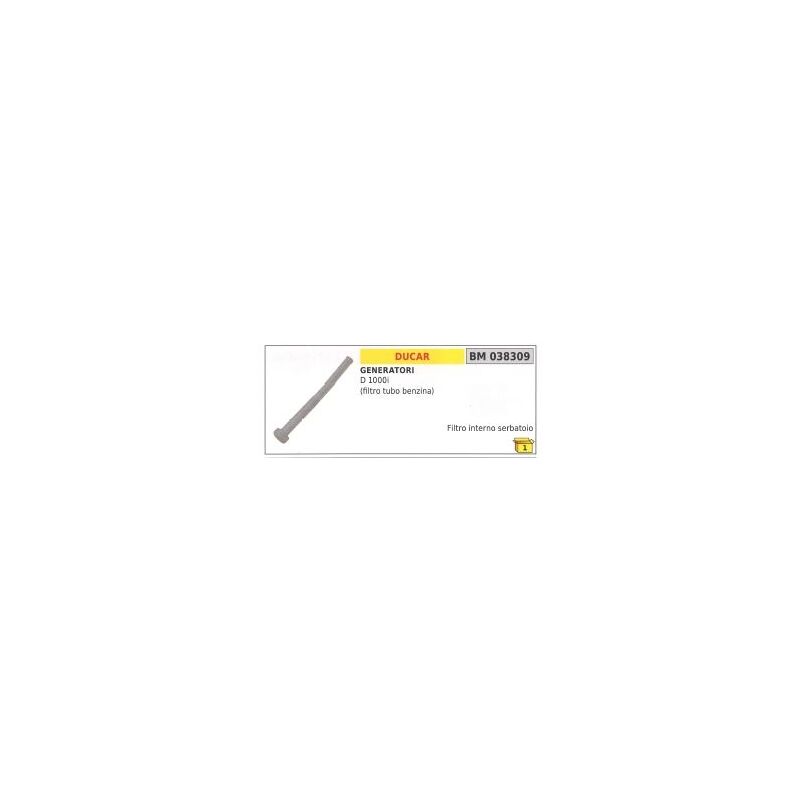 foto del prodotto ducar filtro benzina interno serbatoio d1000i per generatore codice 038309
