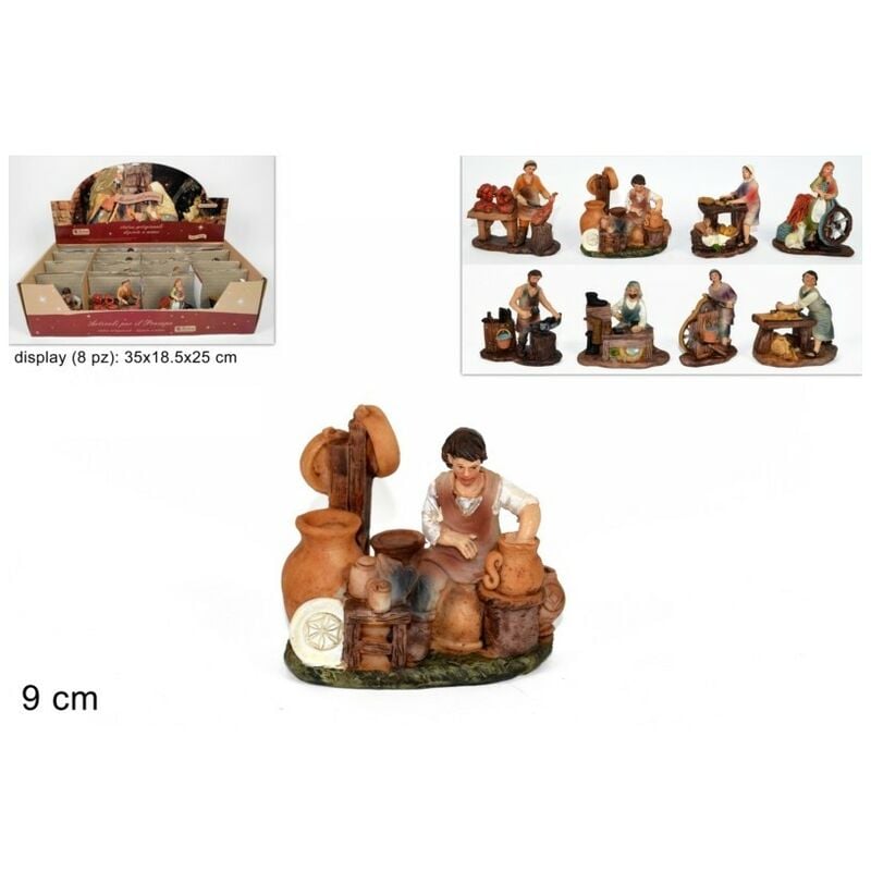 foto del prodotto due esse christmas personaggio mestieri 9 cm assortito