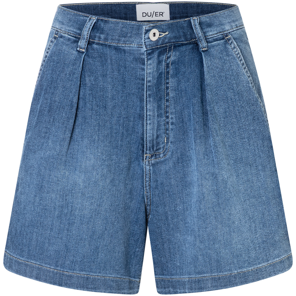 foto del prodotto duer donna pantaloncini performance denim lite pleated