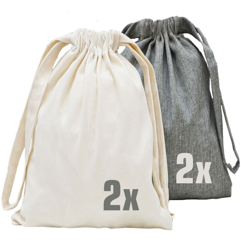 foto del prodotto dunedesign 4 sacchetti valigia organizer 32x32cm porta indumenti da viaggio buste zaino