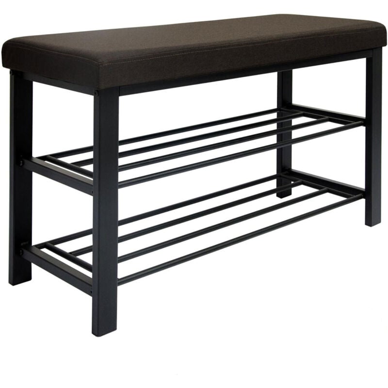 foto del prodotto dunedesign panca portascarpe 81x32x46 panca ingresso con scarpiera organizer porta scarpe