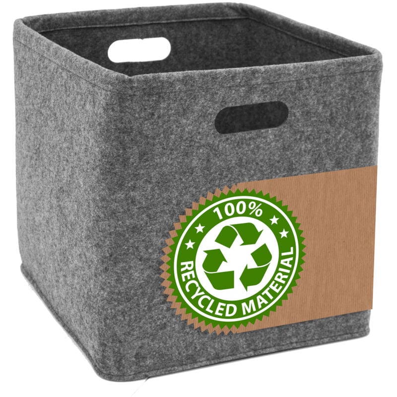 foto del prodotto dunedesign scatola portaoggetti 33x33x33 cube organizer compatibile con scaffali kallax