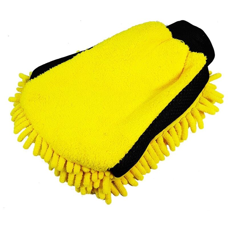 foto del prodotto dunlop 2in1 autowaschhandschuh, mikrofaser und fransen