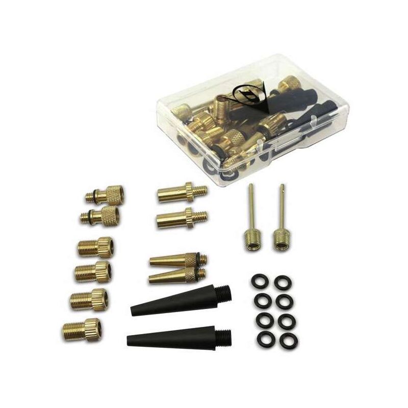 foto del prodotto dunlop kit accessori gonfiaggio biciclette pz 14