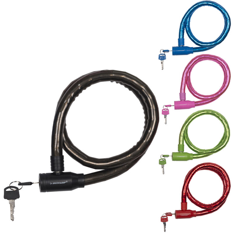 foto del prodotto dunlop lucchetto a cavo 18mm 65cm