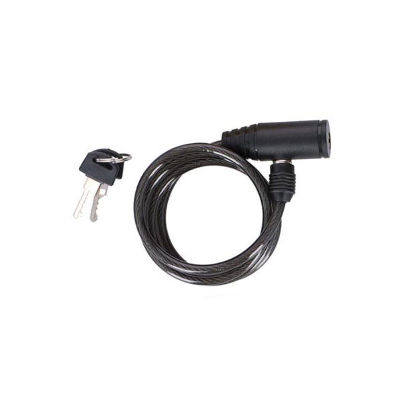 foto del prodotto dunlop spiral fahrradschloss mit schl ssel 90 cm schwarz 